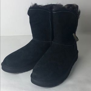 Ugg Boots Meadow Black Short Boots New 8